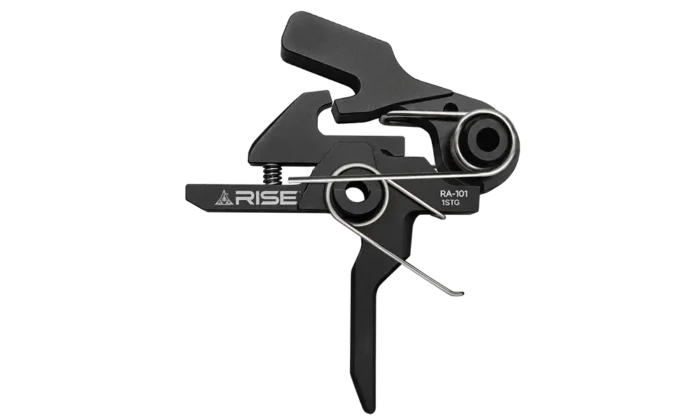 Rise Armament RA-101F Single-Stage AR Trigger | Flat Blade | Black