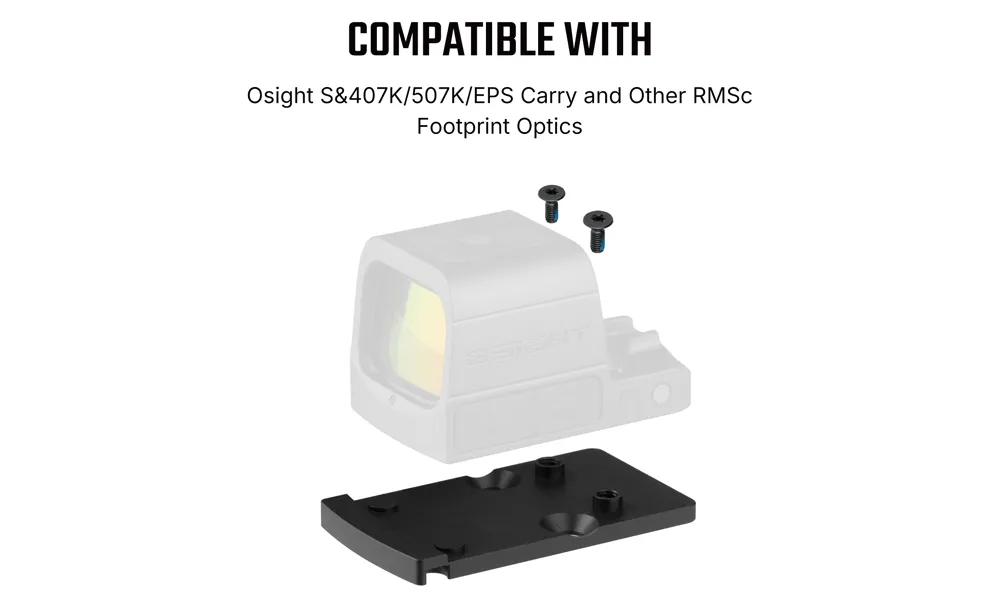 Olight Osight SE | RMSc Footprint Enclosed Red Dot Sight with RMR Adaptor - Image 3