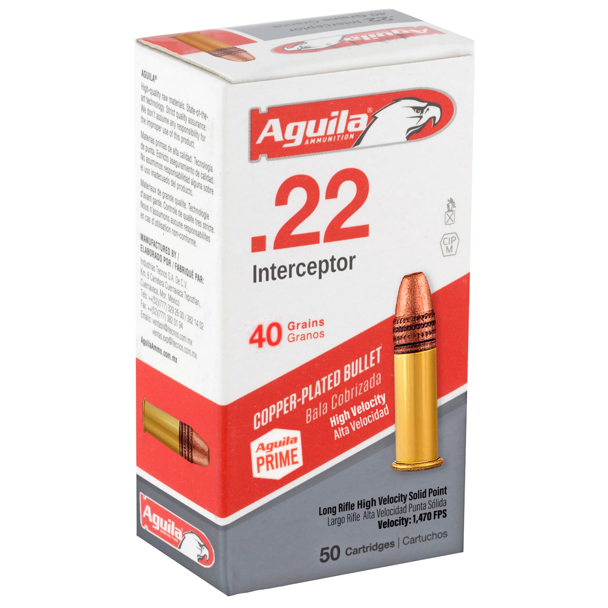 Aguila .22 Lr Interceptor 40gr 50CT - Image 3