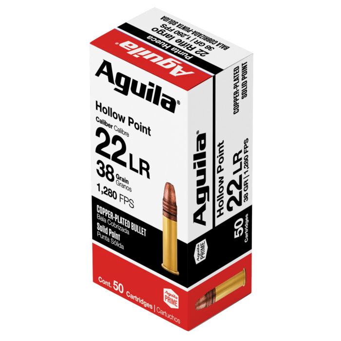 Aguila .22lr High Velocity - Aguila .22Lr High Velocity 38gr HP 50CT