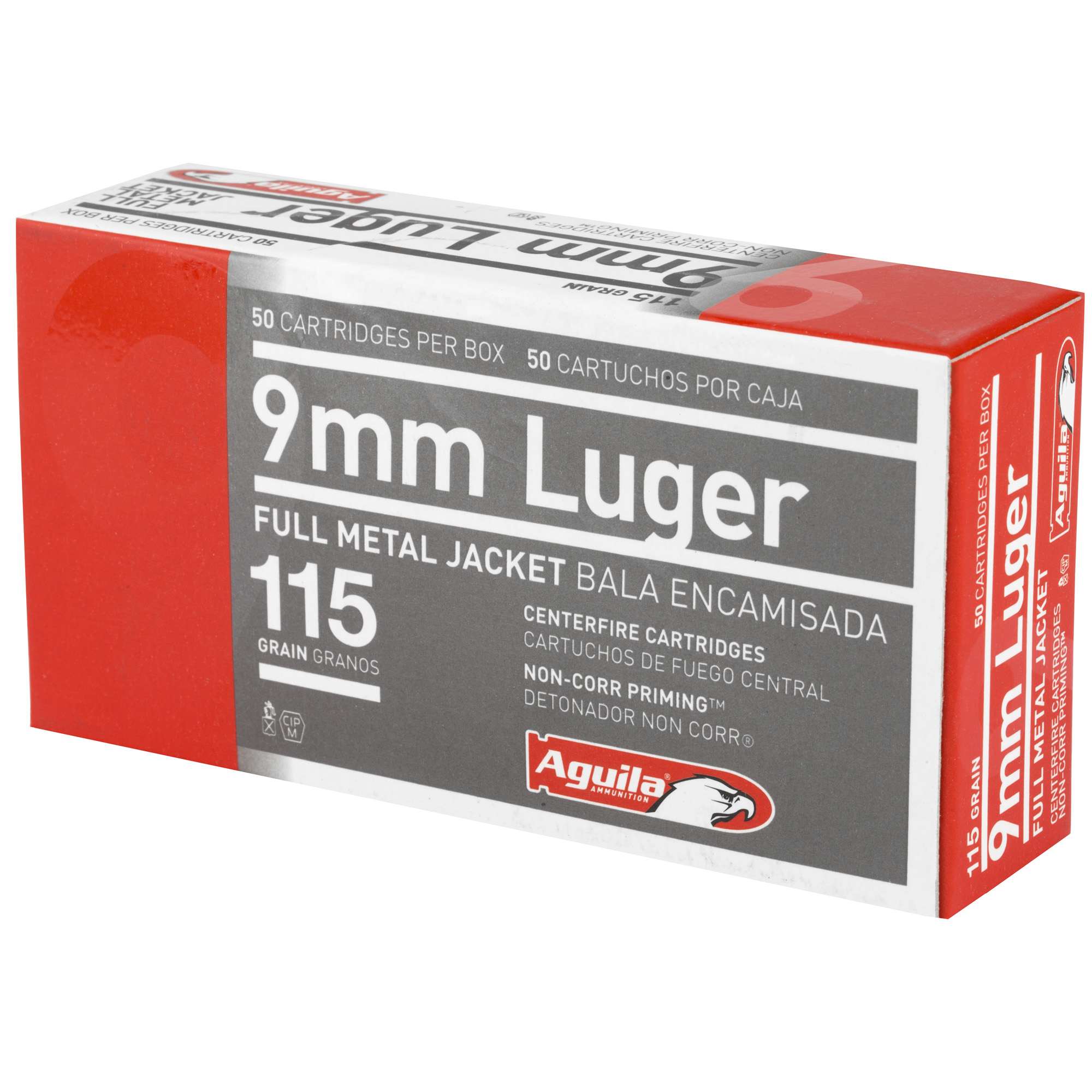 Aguila 9mm 115gr Full Metal Jacket 50CT - Image 3
