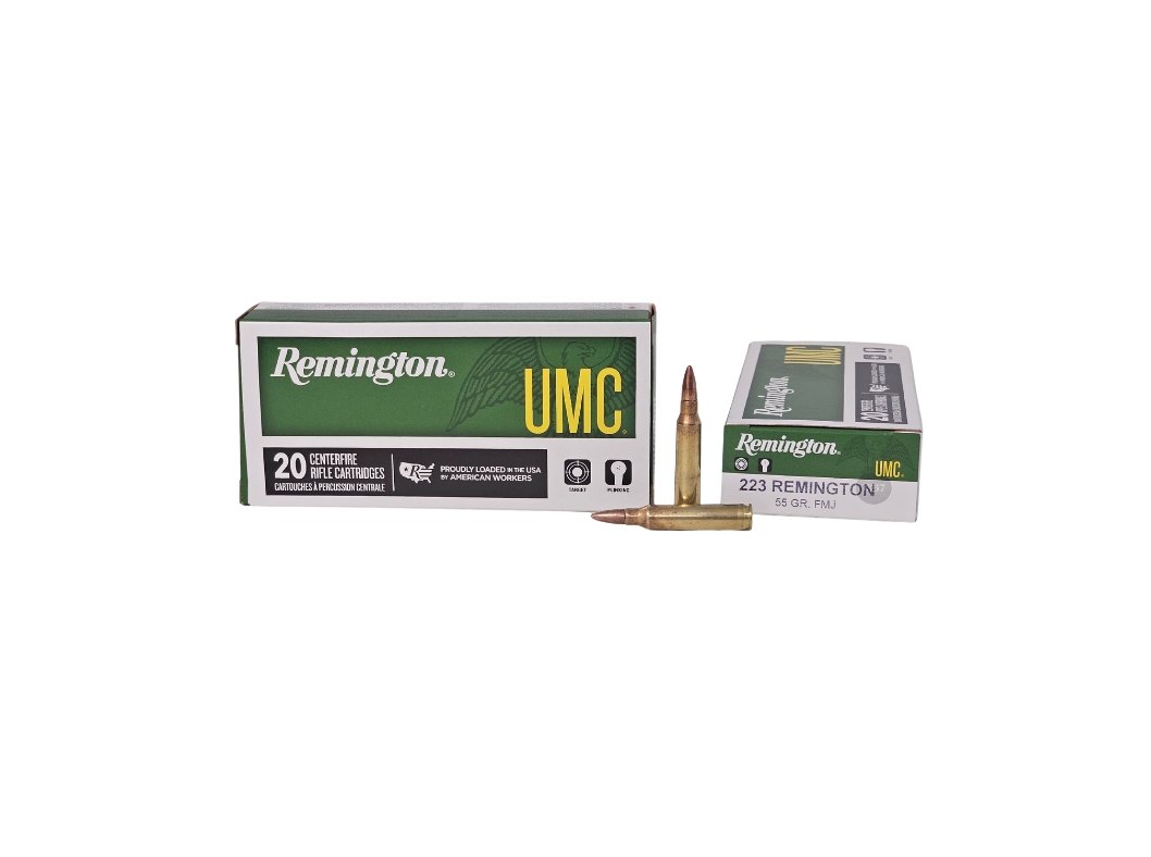 Remington .223 Rem 55 Grain Full Metal Jacket – 20 Rounds (Box) L223R3B