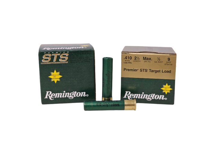 Remington Premier STS .410 Bore #9 Shot 2.5 Inches 1/2 Ounce 1200 FPS – 25 Rounds (Box)