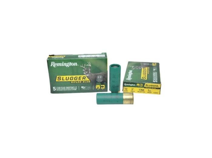 Remington Slugger 12 Gauge - Remington Slugger 12 Gauge 3″ 1 Oz. Rifled Slug 1760 FPS – 5 Rounds (Box)