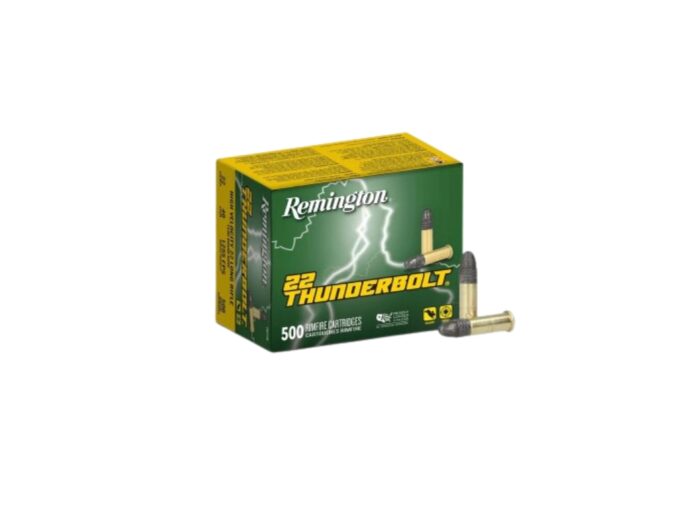 Remington Thunderbolt Ammo - Remington Thunderbolt .22 Long Rifle 40 Grain Lead Round Nose – 500 Rounds (Box) TB-22B