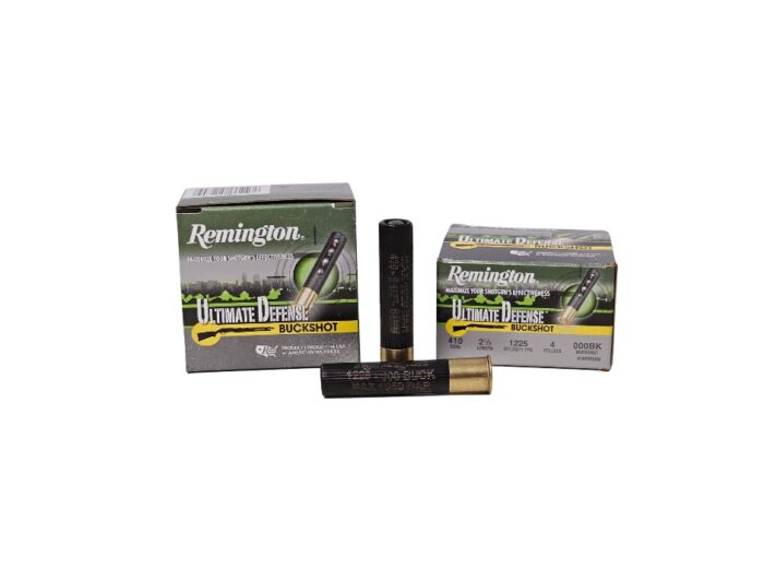 Remington Ultimate Defense .410 Bore 2.5 Inch 000-Buck 4 Pellet – 15 Rounds (Box) 410B000HD
