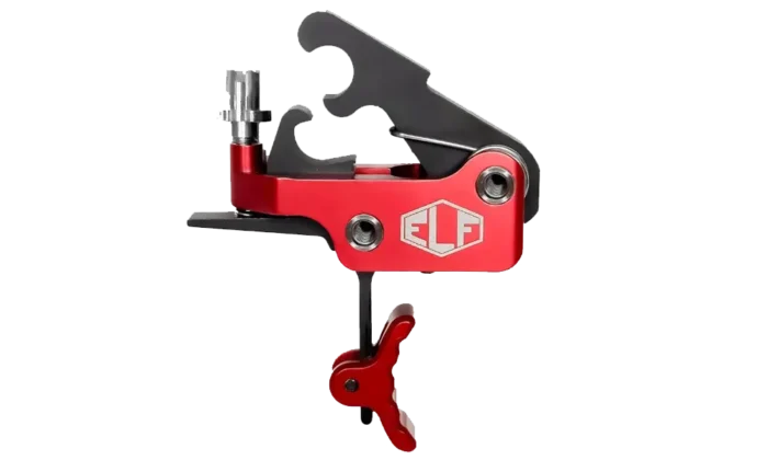 Elftmann ELF-SE PRO | Drop-In AR Trigger w/ PRO-LOCK & FA Knob | Curved | 2.75 lb | Red