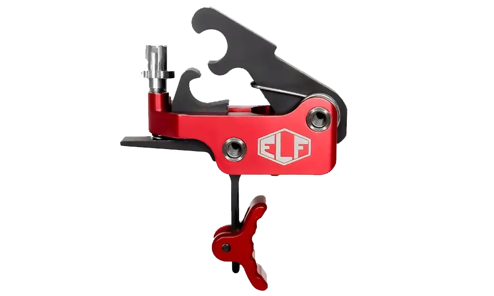 Elftmann ELF-SE PRO | Drop-In AR Trigger w/ PRO-LOCK & FA Knob | Curved | 2.75 lb | Red