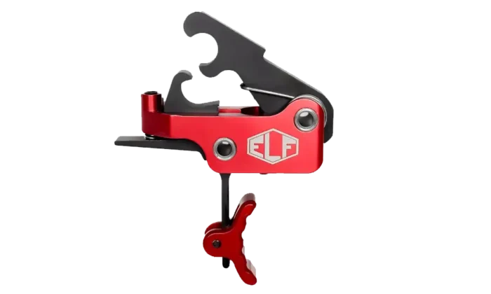 Elftmann ELF-SE | Drop-In AR Trigger | Curved | 2.75 lb | Red