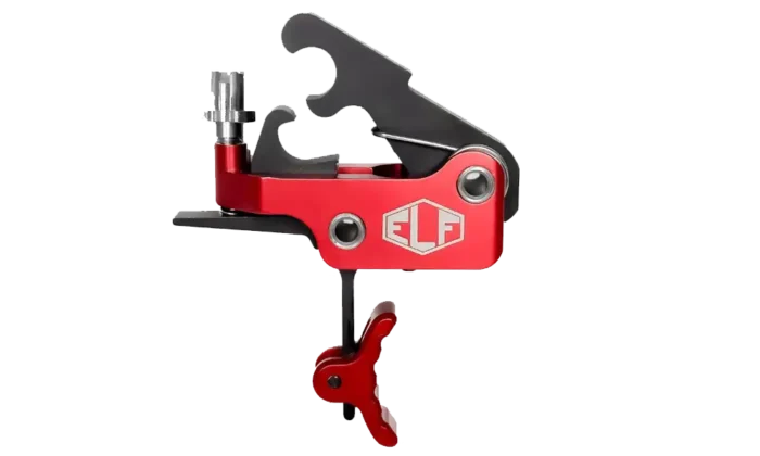 Elftmann ELF-SE | Drop-In AR Trigger w/ FA Knob | Curved | 2.75 lb | Red