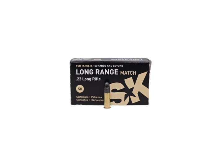 SK LONG RANGE MATCH .22 LR 40 Grain Lead Round Nose – 50 Rounds (Box) 420158