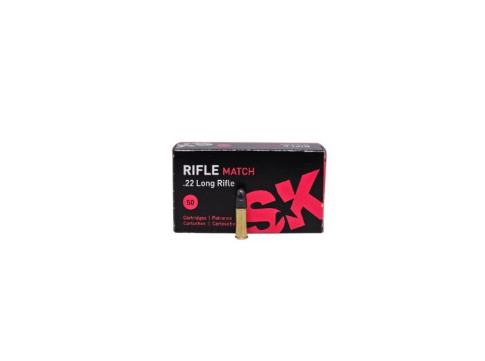 SK RIFLE MATCH .22 LR 40 Grain Lead Round Nose – 50 Rounds (Box) 420108