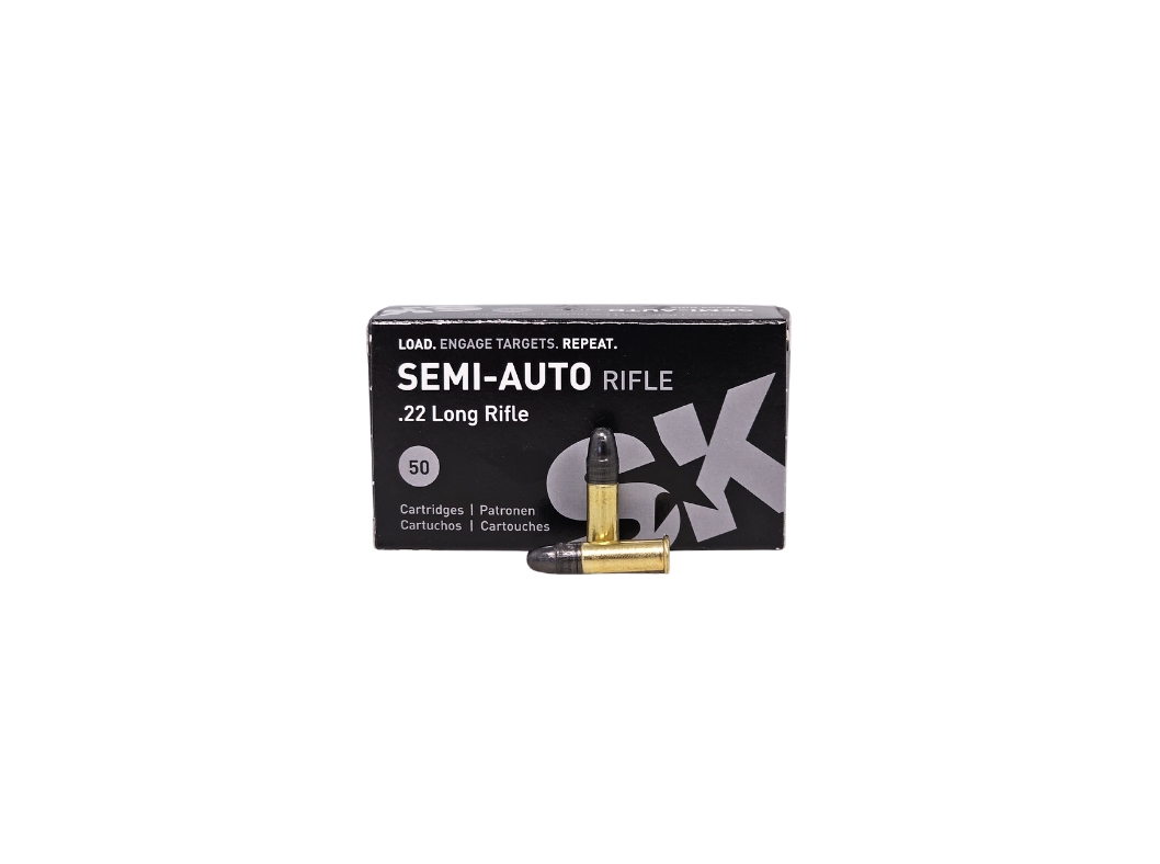 SK SEMI-AUTO RIFLE .22 LR 40 Grain Lead Round Nose – 50 Rounds (Box) 420148