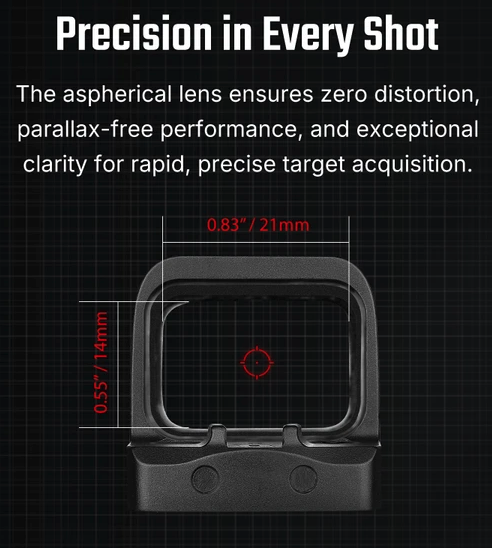 Olight Osight SE Enclosed Micro Red Dot Sight with RMSc Footprint - Image 3