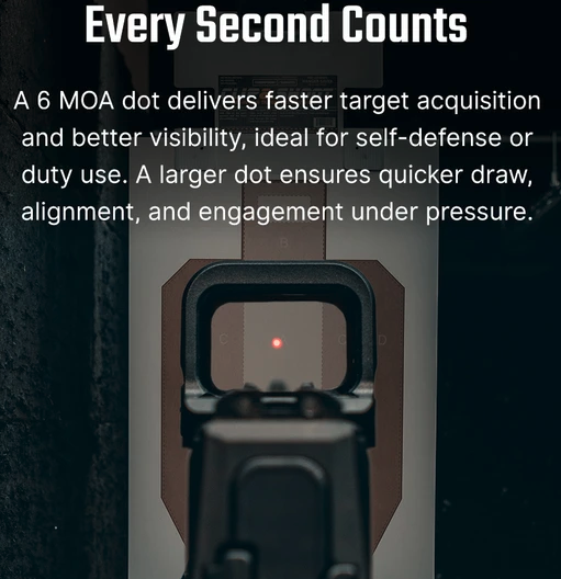 Olight Osight K 6-MOA Rechargeable Red Dot Open Reflex Sight - Image 2