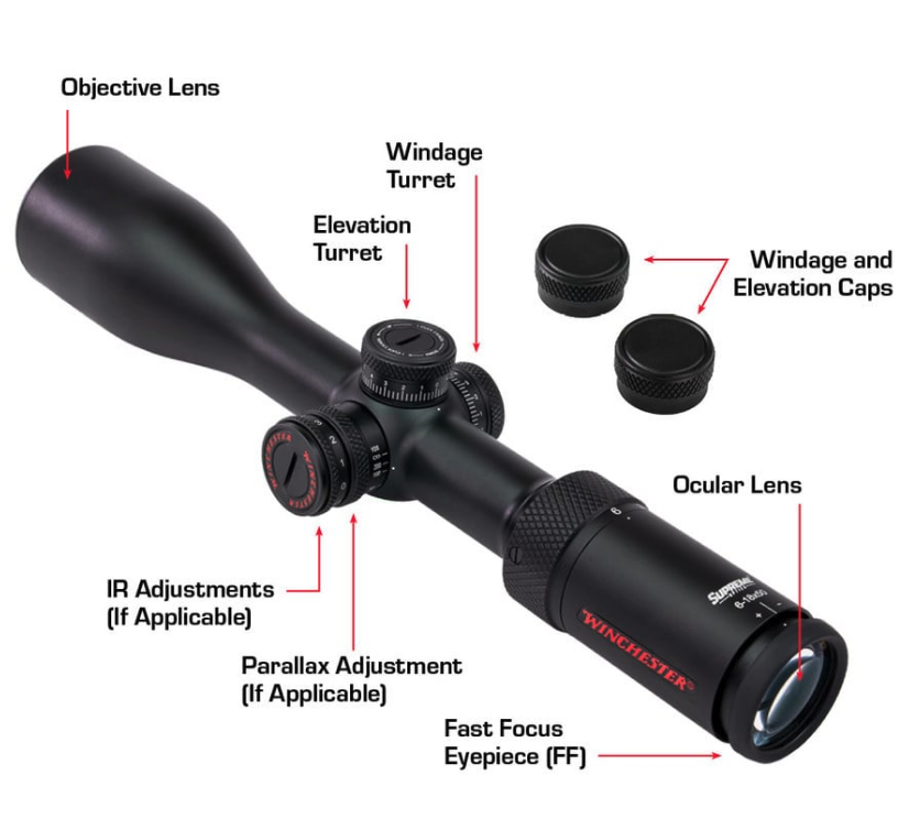 Winchester Supreme 6-18x50mm SF IR Riflescope - Image 2
