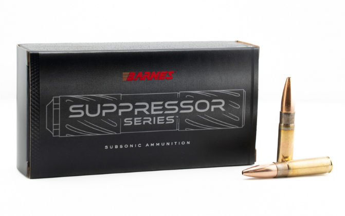 Barnes Suppressor Series .300 Blackout 220gr Sierra GameKing 20ct