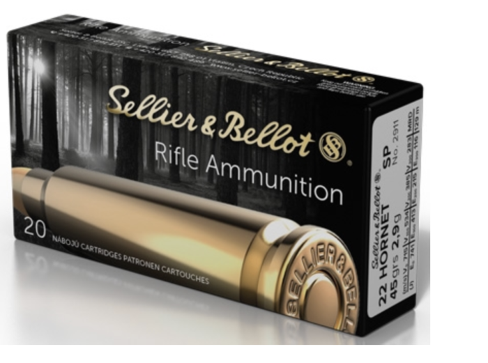 S&b Sellier Bellot Hornet - S&B Sellier & Bellot 22 Hornet 45 grain SP