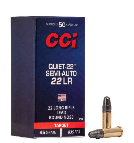 CCI 22lr Quiet Semi - CCI 22LR QUIET SEMI AUTO 45GR LRN 835FPS