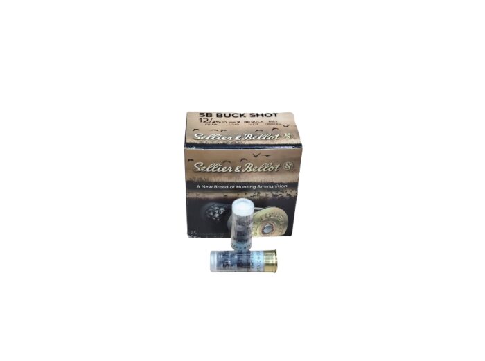 Sellier Bellot Gauge 00-buck - Sellier & Bellot 12 Gauge 2.75″ 00-Buck 9 Pellet – 25 Rounds (Box)