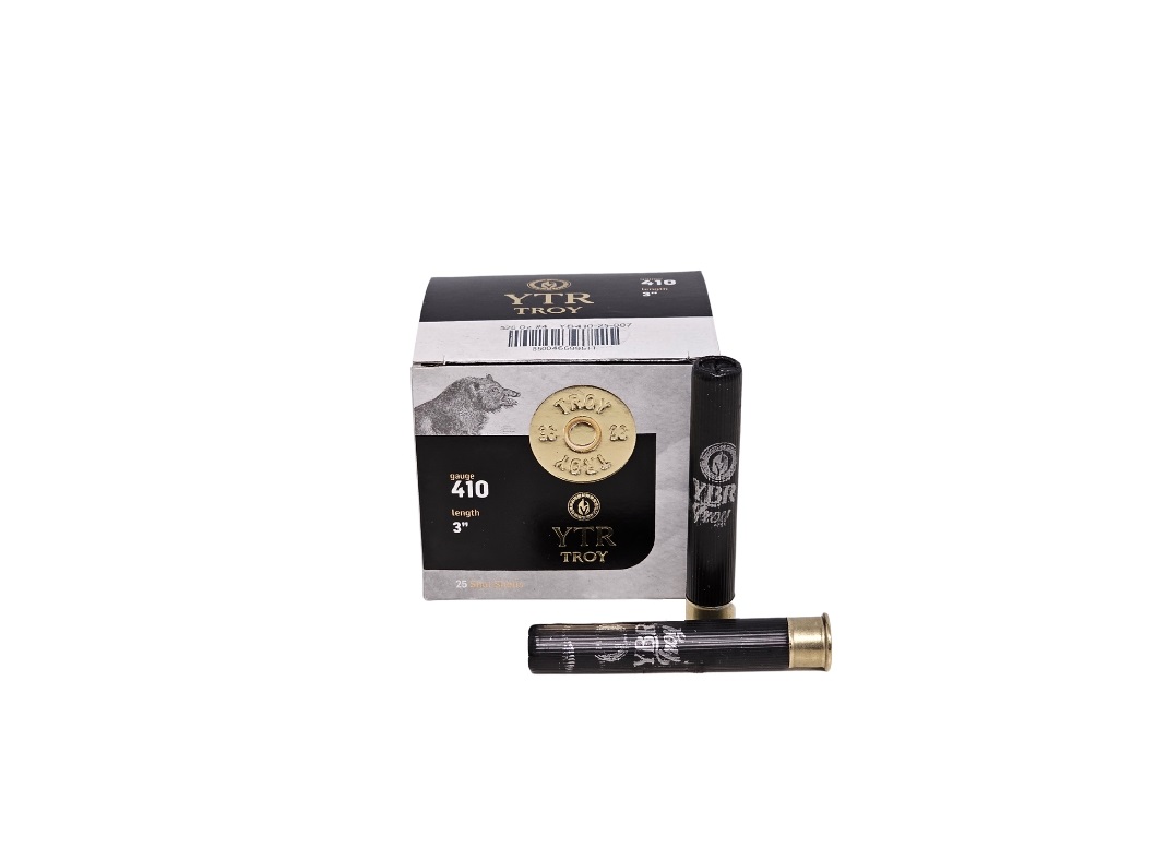 TROY .410 Bore #4 Shot 3" 5/8 Ounce LOW BRASS - 25 Rounds (Box)