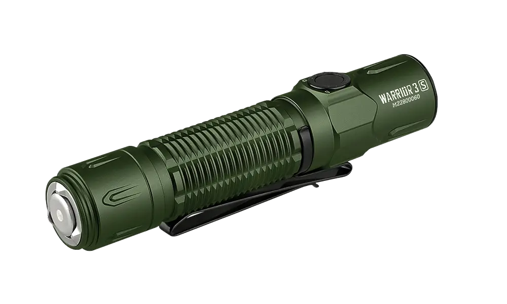 Olight Warrior 3S High Beam Tactical Flashlight | OD Green