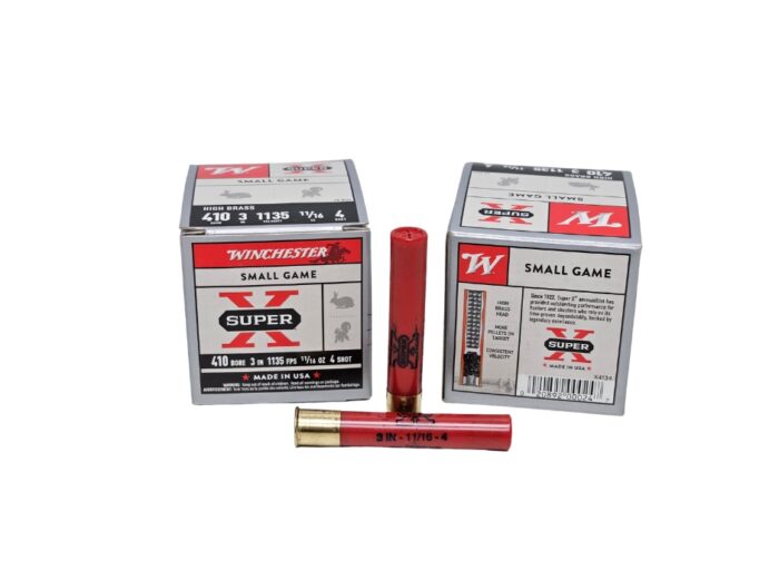Winchester .410 Bore 3 Inch 11/16 Oz. #4 Shot 1135 FPS – 25 Rounds (Box) [NO TAX outside Texas]