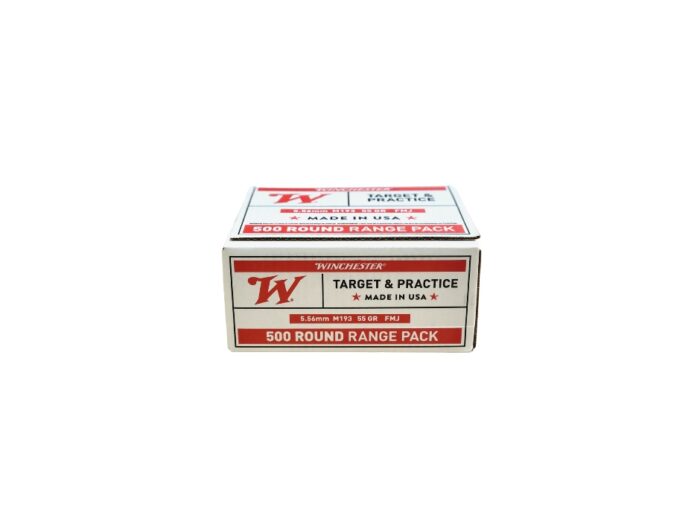 Winchester 5.56x45mm M193 Grain - Winchester 5.56x45mm M193 55 Grain Full Metal Jacket – 500 Rounds (Bulk Box) [NO TAX outsid