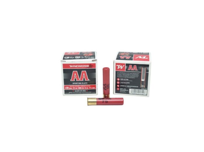 Winchester AA Sporting Clays .410 Bore 2.5 Inch 1/2 Oz. #7.5 Shot – 25 Rounds (Box)