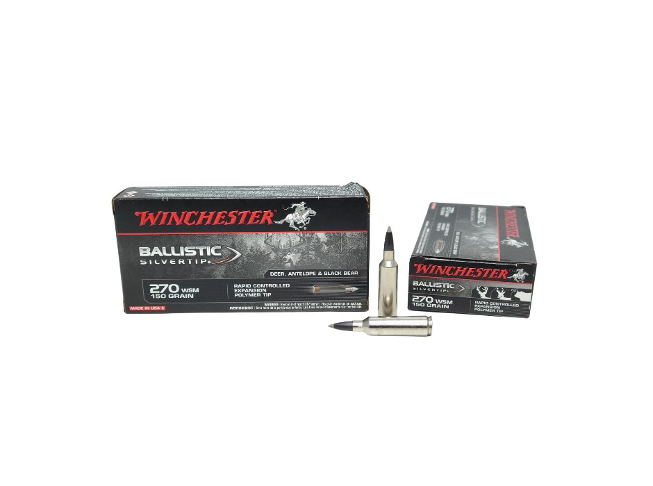 Winchester Silvertip Ammo - Winchester Silvertip .270 WSM 150 Grain Controlled Expansion Tipped – 20 Rounds (Box) [NO TAX out