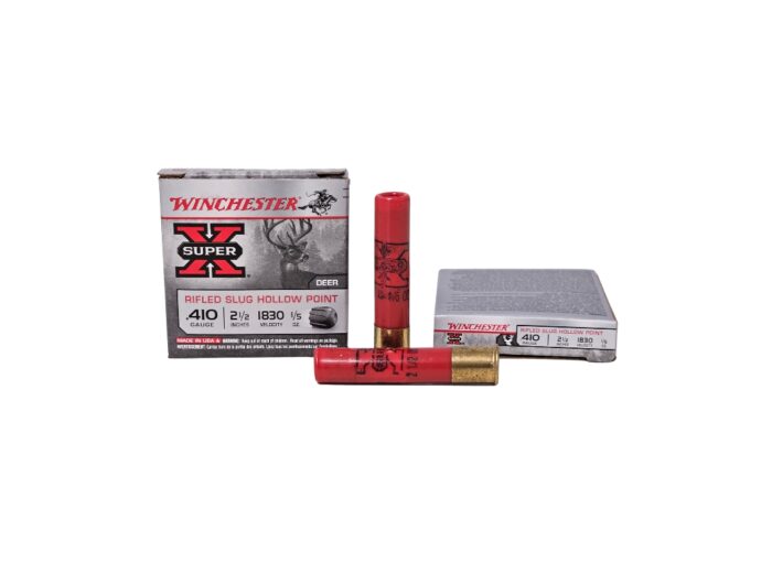 Winchester Super-X .410 Bore 2.5 Inch 1/5 Ounce Hollow Point Rifled Slug – 5 Rounds (Box) [NO TAX outside Texas]