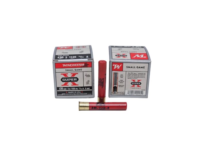 Winchester Super-X .410 Bore 3 Inch 11/16 Oz. #6 Shot 1135 FPS – 25 Rounds (Box) X4136