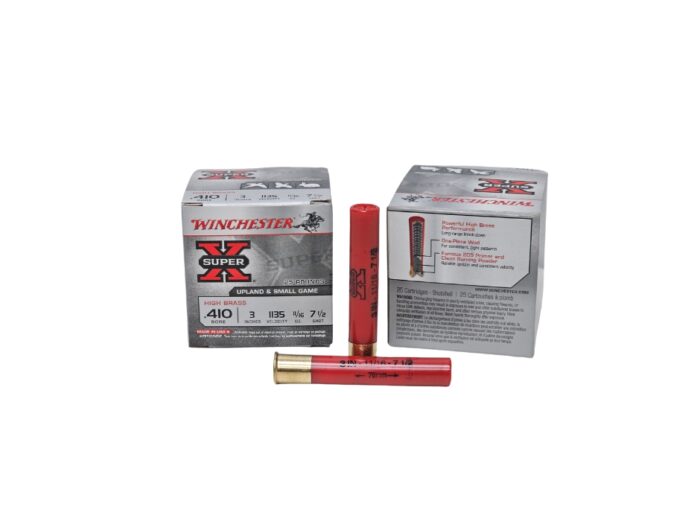 Winchester Super-X .410 Bore 3 Inch 11/16 Oz. #7.5 Shot 1135 FPS – 25 Rounds (Box) [NO TAX outside Texas]
