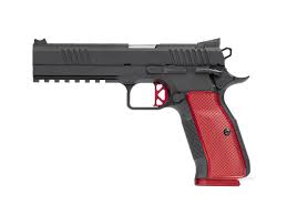 Cz-usa Dan Wesson Dwx - CZ-USA Dan Wesson DWX Pistol 19-Round Black with Red Grips and Trigger