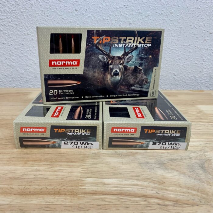 Norma Tipstrike Win 140gr - Norma Tipstrike 270 Win 140Gr – Box of 20