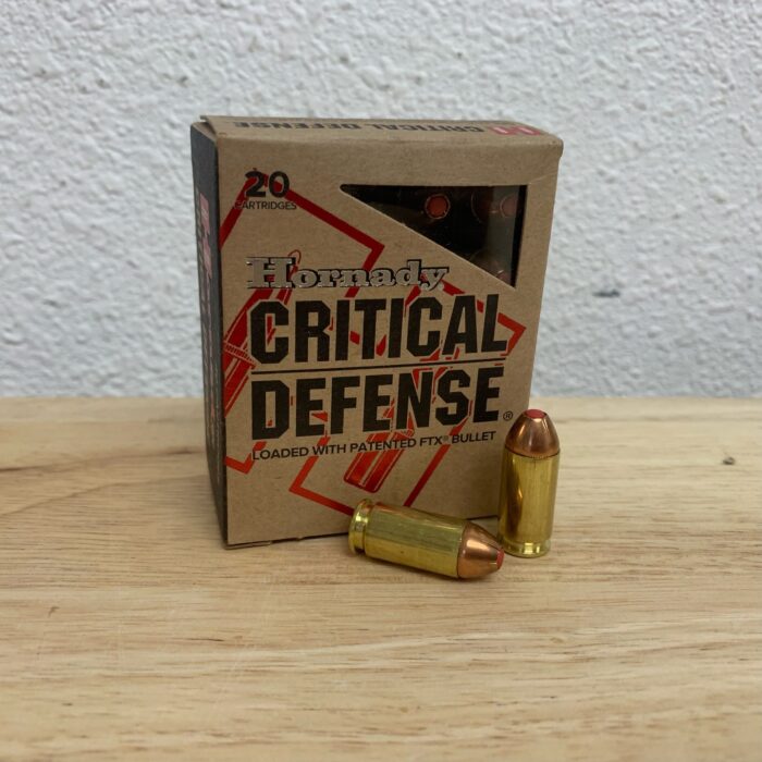 Hornady Critical Defense S&w - Hornady Critical Defense 40 S&W 165Gr FTX – Box of 20