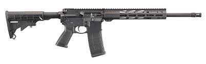 Ruger Ar556 Rifle 5.56x45mm - Ruger AR556 Rifle 5.56x45mm NATO Matte Black Oxide 16″ Barrel Black Synthetic Collapsible Stock
