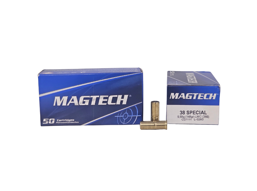 Magtech 38 Special 148gr - Magtech .38 Special 148 Grain Lead Wadcutter – 50 Rounds (Box) 38B