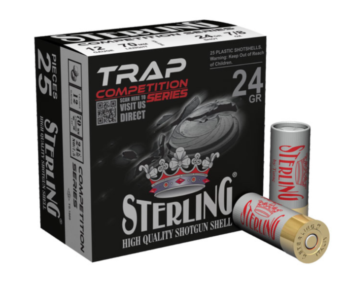 Sterling Trap Competition - Sterling Trap Competition 12 Gauge #8, 24g, 7/8oz, 2-3/4″ – Box of 25