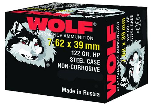 7.62x39mm Wolf Hollow Point - 7.62x39mm Wolf Hollow Point HP Russian 122 Grain Non-Corrosive FREE SHIPPIN