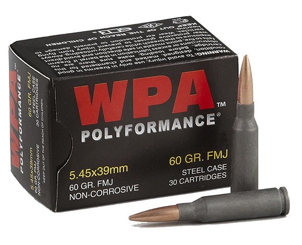 Wolf Polyformance 5.45x39mm Ammo - Wolf Polyformance 5.45x39mm Ammo 60 Grain FMJ 545 FMJ Steel – 30 Rounds (NO TAX OUTSIDE OH