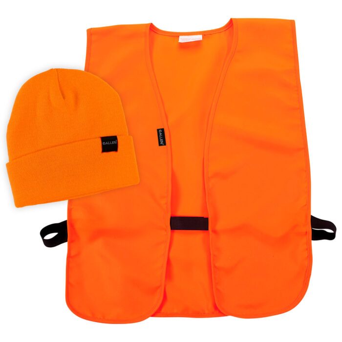 Allen Company Stocking Cap and Vest Combo, Blaze Orange